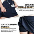 thumbnail image 6 of CAMEL Womens Workout Skorts Skirts with Pockets Inner Skorts Women's Active Skort Lightweight Skirt for Running Tennis Golf Sport Skirt Daily Casual a-Line Skirt Beach Dress Navy Blue, 6 of 9