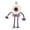 Purple, variant on Cute Robot Mini Fan, USB Rechargeable 3 Speed Portable Fan with LED Light & Digital Display, Suction Cup Base Foldable Quiet Personal Fan for Desk Car Home Travel, Novelty Gift,A