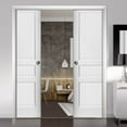 thumbnail image 3 of French Double Pocket Doors 72 x 80 with Frames, 3 of 6