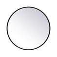 thumbnail image 1 of Elegant Decor MR4821BK Miroir Rond Cadre en Métal 21 Pouces, Noir, 1 of 2