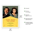 thumbnail image 2 of Gone With The Wind Motion Picture - Starring Clark Gable Vivian Leigh - Vintage Film Movie Poster c.1939 - Bamboo Fine Art 290gsm Paper (Unframed) 12x16in, 2 of 4