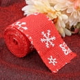 thumbnail image 4 of Cinta de arpillera artesanal para manualidades, cinta navideña para envolver, decoración para fiestas y manualidades navideñas, 4 of 8