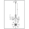 thumbnail image 2 of Eurofase 49010-022 Olette 8-Light 24 in. Brushed Nickel Frosted Acrylic Chandelier, 2 of 2