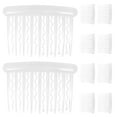 thumbnail image 1 of 10PCS French Twist Hair Combs for Pet Use Made from Plastic Transparent Color Lightweight and, 1 of 9