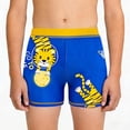 thumbnail image 4 of Odeerbi 3-12 Years Toddler Kids Boys Cute Print Swim Trunks with Swim Cap Quick Dry Beach Shorts with Pockets Elastic Waist Board Shorts, 4 of 6