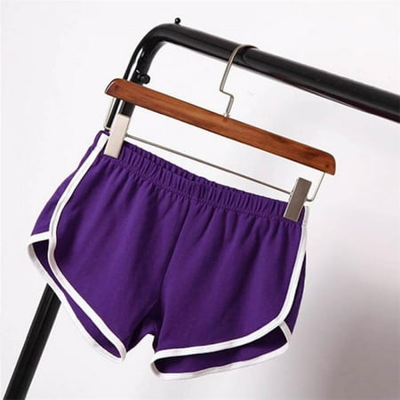

Women Cotton Blend Intimate Goods Summer Shorts Panties Biker Short Binding Side Split Elastic Waist Patchwork Casual Short Pant