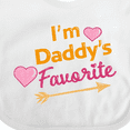 thumbnail image 4 of Inktastic I'm Daddy's Favorite with Arrow and Hearts in Pink Boys or Girls Baby Bib, 4 of 4