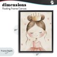 thumbnail image 4 of Stupell Industries Cottage Pink Ballerina in Crown Black Floating Frame Canvas Art, 17 x 21, by Creative Studio, 4 of 8