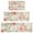 Pioneer Flower Floral-3, variant on Pioneer Flower Floral Print Pattern Kitchen Rugs Sets Of 3,Kitchen Runner Rugs Non Skid Washable,Decorative Kitchen Floor Mats for Kitchen,Sink,Laundry,17"x30" 17"x47" 17"x59"