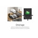 thumbnail image 3 of Escurridor Trastes Xtellar  Pro 2 niveles bandeja con canaleta 360° color negro, 3 of 4