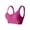 Hot Pink, variant on QASIEATN Women's Fashion Comfortable Wireless Bras Solid Color Soft Cup Bralettes Womens Underwear Everyday Bras for Women