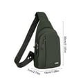 thumbnail image 4 of Vfedsrsge Green Crossbody Sling Bags for Women, Men,Waterproof Shoulder Sling Bags Fanny Pack,Home Essentials,Chest Bags with Compartments for Sport, Daily Activities, Travel, 4 of 7