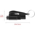 thumbnail image 3 of 1PC Emergency Keychain Ring Car Escape Tool, 2-in-1 Portable Seat Belt Cutter and Window Glass Breaker, Car Escape Tool for Land and Underwater (Green), 3 of 3