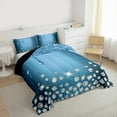 thumbnail image 3 of Feelyou Chic Princess Fashion Queen Comforter Set, Glitter Sequin Print Bedding Sets, Teen Adult Girl Female Reversible Bedding Comforter Set, Luxury Bedroom Decor, 3pcs, 3 of 8