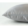 thumbnail image 2 of Aiking Home 2 of Colorful Shiny Satin Euro Shams / Pillow Covers 24 by 24 - Silver, 2 of 2