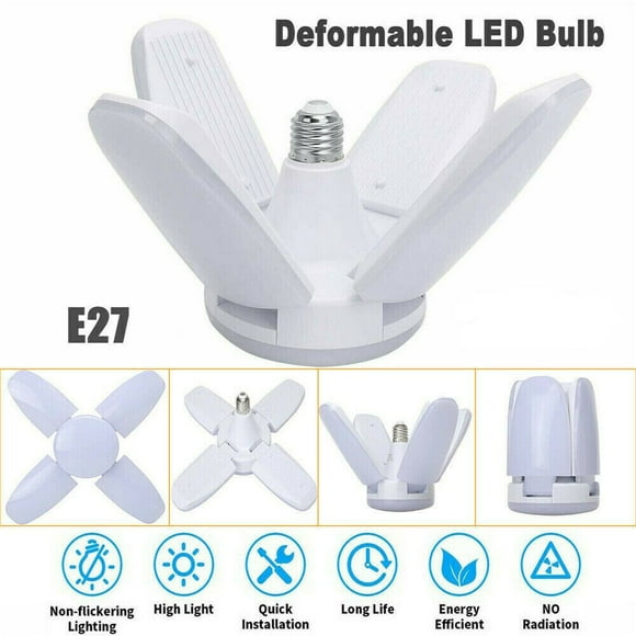 Garage Lights Led Shop Light Utility Ceiling Light Super Bright Adjustable Deformable Garage Light Fixture Lamp Bulbs Daylight