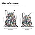 thumbnail image 5 of Yiaed Panda And Glasses Print Drawstring Bags Drawstring Backpack Bulk String Back Pack Gym Sport Bag-Medium, 5 of 5