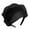 Black, variant on Fogun High Skull Ruffle Headband French Crape Half Hat Thin Hairhoop Female Teaparty White Hair Covering Formal Hair Ornament