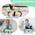thumbnail image 3 of iYofe Kids Swivel Chair, Sensory Spinning Chair for Kids, Swivel Chair for Body Balance and Physical Therapy, 360° Spinning Chair for Kids Gifts, Carousel Spin Toy for Toddlers, Green, 3 of 8