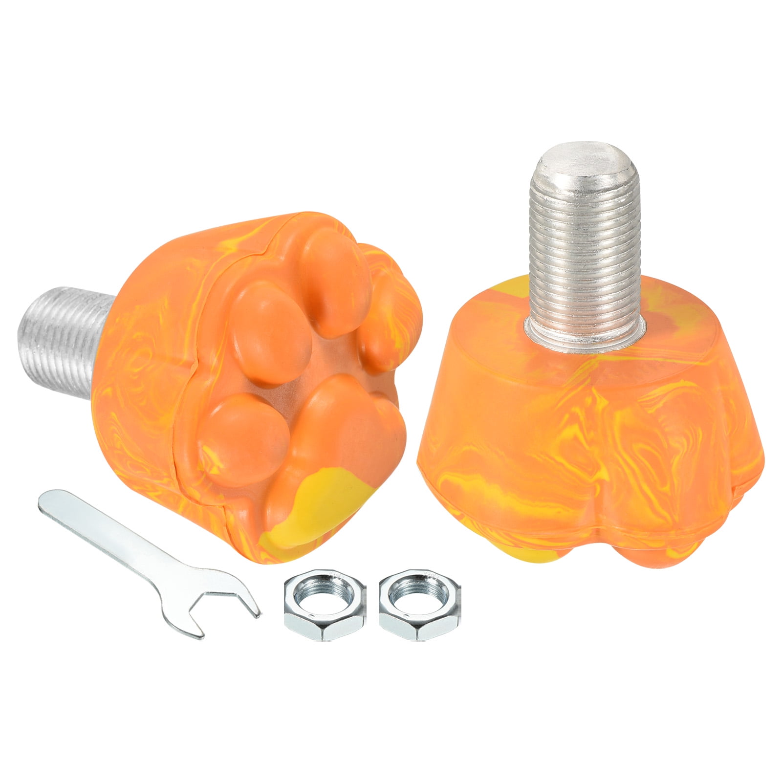 Uxcell Roller Skate Toe Stops with 0.6'' Bolts 82A Rubber Brake