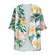 thumbnail image 4 of Cárdigan de playa para mujer, estilo hawaiano, informal, moderno, estampado, de manga larga, de poliéster, 4 of 6