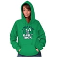 thumbnail image 4 of I Need My Daily Iron Golfer Golf Joke Unisex Plus Fleece Graphic Hoodie Brisco Brands 3X, 4 of 5