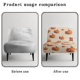 thumbnail image 6 of HELLHERO Pumpkin Harvest Pattern Non Slip Elastic Bottom Armless Chair Soft Cover Stain Protection Slipper Chair Covers for Armless Sofa Chair, 6 of 8