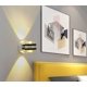 thumbnail image 2 of Lámpara de pared de cristal LED de doble cara Lámpara de pared arriba y abajo Iluminación interior Lámpara de pared de aluminio Decoración de pared de fondo Lámpara de pasillo Lámpara de efecto de lu, 2 of 5