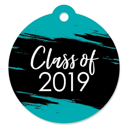 Teal Grad - Best is Yet to Come -  Teal 2019 Graduation Party Favor Gift Tags (Set of