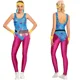 thumbnail image 3 of Disfraz de fantasía hippie de los años 80 y 90 para mujer, disfraz de fiesta disco, cosplay, para mujer adulta, para Halloween, carnaval, ropa rockera vintage, hip-hop, 3 of 5