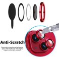 thumbnail image 3 of KONEE Camera Lens Protector Compatible with iphone 14/ 14 Plus, Anti Scratch Tempered Glass Camera Screen Protector, Individual Lens Cover for iPhone 14 / iPhone 14 Plus - Red, 3 of 7