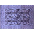 thumbnail image 1 of Ahgly Company Machine Washable Indoor Rectangle Oriental Blue Traditional Area Rugs, 7' x 10', 1 of 4