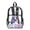 Axolotl Heart Leopard Star, variant on Xoenoiee Frog Butterfly Sunflower Daisy Print 17 Inch Backpack for Kids Girls PVC Transparent Clear Bookbag with Adjustable Straps, See Through School Bag for Preschool Elementary Kindergarten
