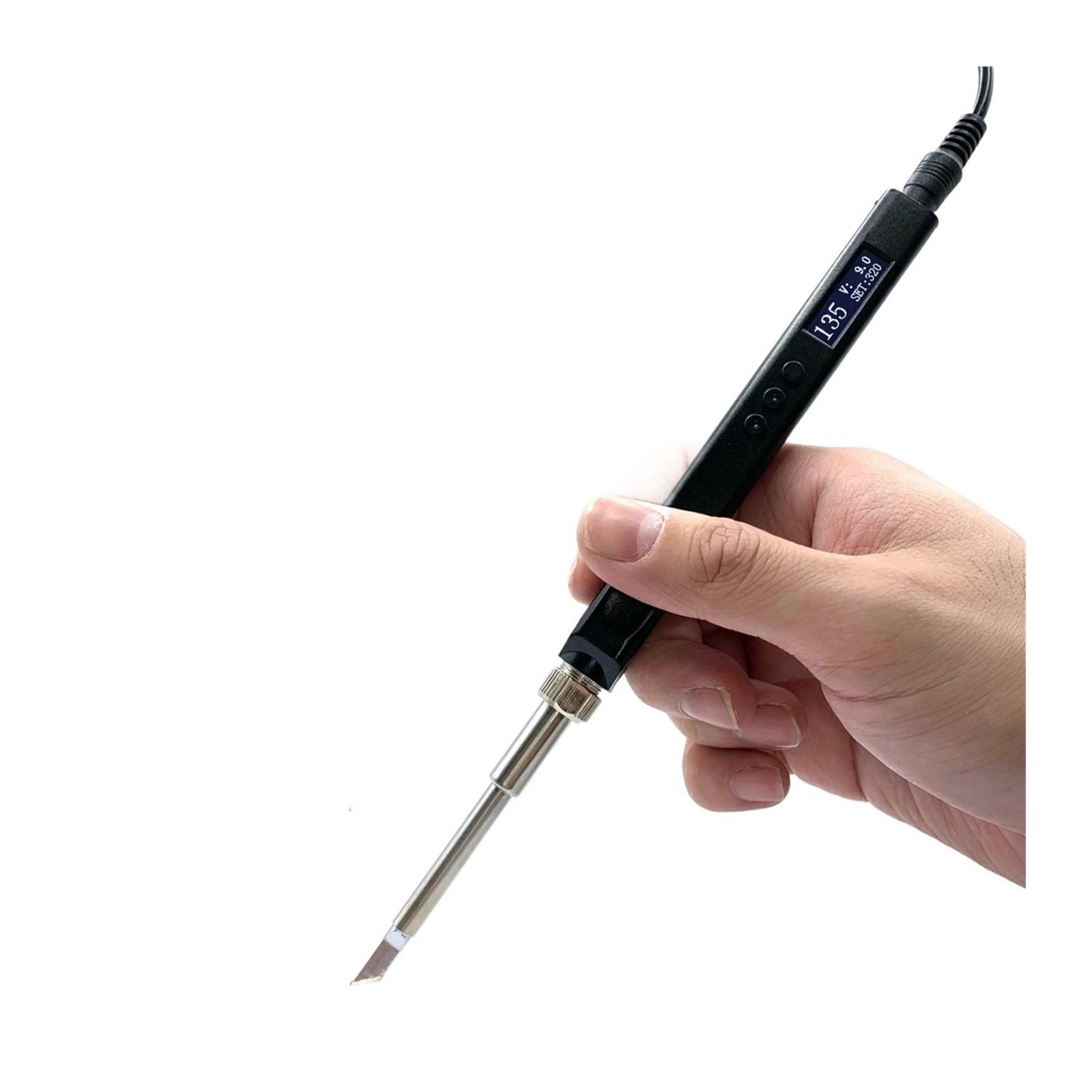 Smart Electric Soldering Iron Kit,Adjustable Temperature Portable Solder,Welding Station Heat Pencil ,Portable