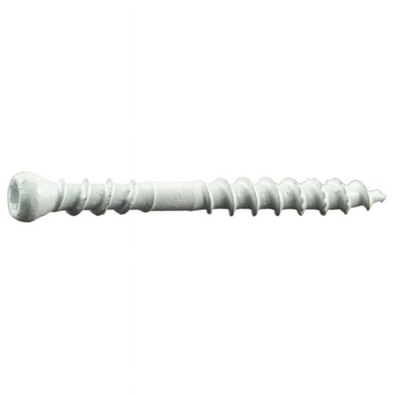 8 x 1-5/8" Star Drive White Composite Trim Saberdrive Screws 5 lb. Box (1105 pcs.)