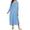 Blue_Flower, variant on Nightgowns for Women Floral Long Sleeve Henley Sleepshirt Full Length Nightdress Sleepwear with Pockets S-3XL