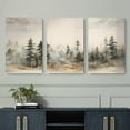 Neutral Tree Wall Art Farmhouse Forest Wall Decor for Bedroom 3 Panel