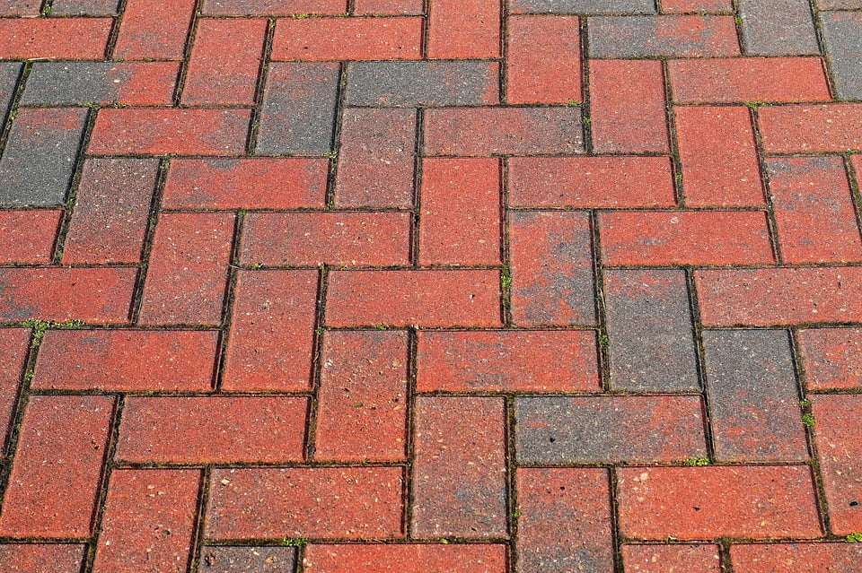 Red Stones Pattern Paving Slabs12 Inch BY 18 Inch Laminated Poster