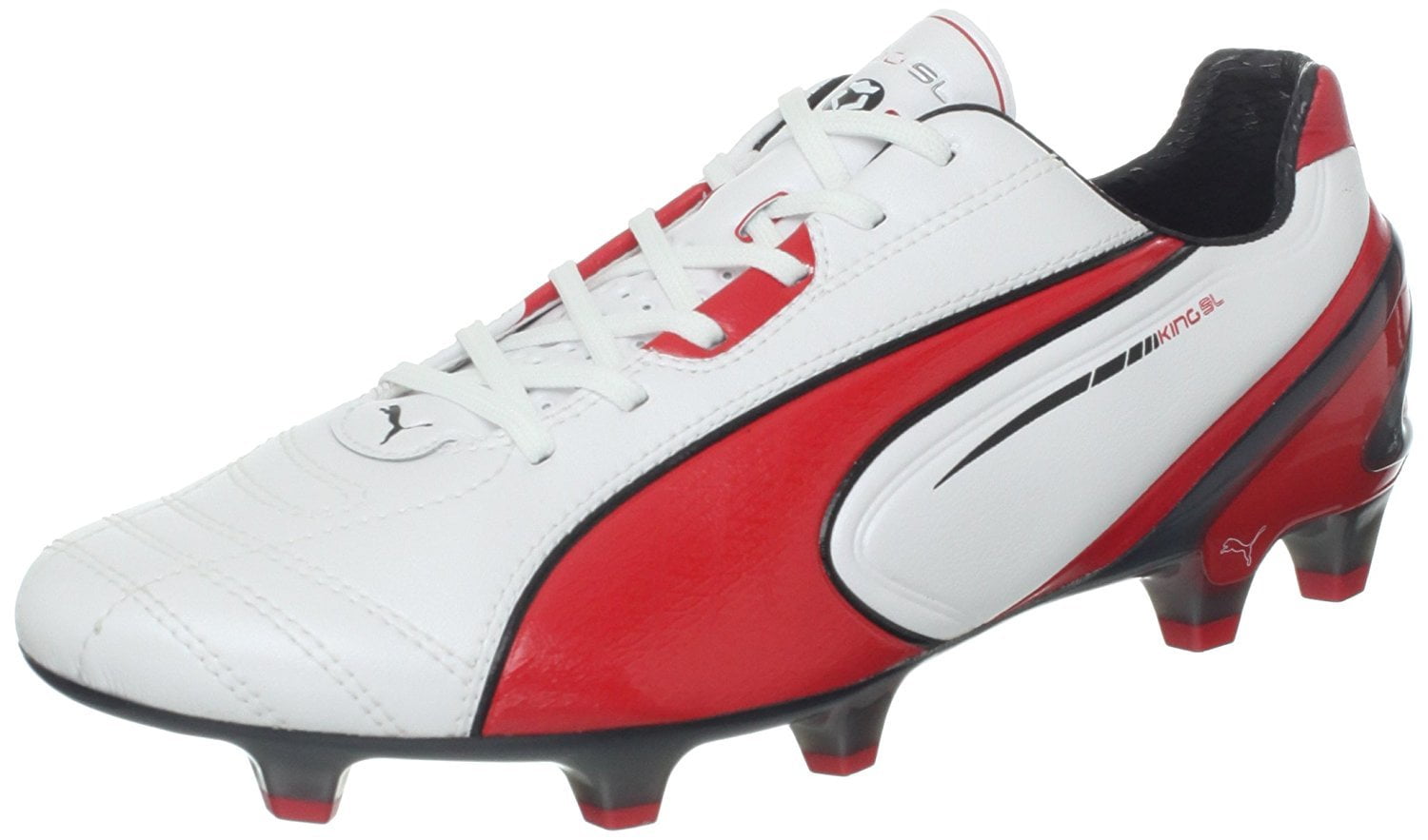 PUMA Men's King SL Soccer Cleat,Metallic White,12 D US -