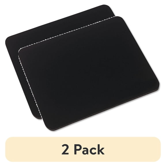 (2 pack) Innovera Latex-free Mouse Pad, Black