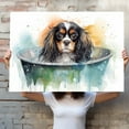 thumbnail image 4 of English Toy Spaniel Dog Canvas Bathroom Décor - Unique Bath Wall Decor - Modern Canvas Bathroom Wall Art - Room Decor - Bathroom Decorations - Restroom Sign - Wall decor living room, 4 of 4
