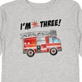thumbnail image 4 of Inktastic I'm 3 Fire Truck 3rd Birthday Boys or Girls Long Sleeve Toddler T-Shirt, 4 of 5