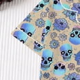 thumbnail image 6 of DHFJKG Halloween Pajamas Women Set Skull Print Button Down 2 Piece Pjs Short Sleeve Loungewear Set, 6 of 8