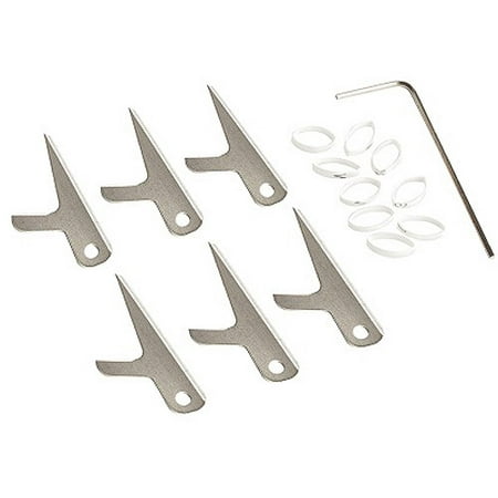 (Pack of 6) Broadhead Replacement Blades by Swhacker, 2-Blade 125 Grain 2.25