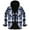 Blue, variant on ZCFZJW Mens Flannel Plaid Coral Fleece Lined Hooded Shirt Jacket Fall Winter Thick Warm Casual Long Sleeve Button Down Hoodie Outwear Shacket Tops with Pockets Purple XXXL