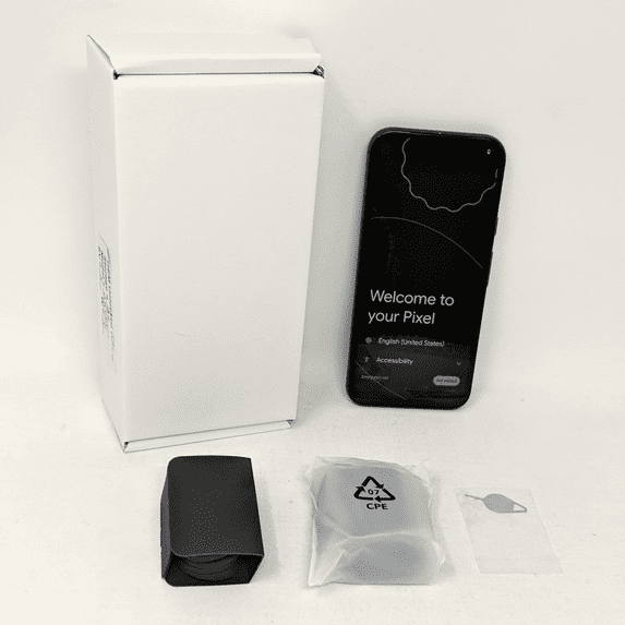 Pre-Owned Google Pixel 8a 5G 128GB Factory Unlocked 6.1" GKV4X 8GB RAM 64MP Smartphone - Obsidian (Good)