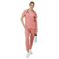 thumbnail image 5 of Hanes Womens Hanes Women's Scrubs V-Neck Scrub Top, Comfort Fit, Short Sleeve, Sizes S-3XL, 5 of 12