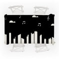 thumbnail image 3 of 1 Tablecloth Piano Music Pattern Table Cloth Rectangular Tea Table Cover Dining Home Decor Table Cloth, 3 of 5