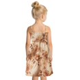 thumbnail image 4 of Ttyddzy Woman' Casual-Dresses Sleeveless Camisole A-Line Dress for 2Y-7-8Y，Brown Rose Pattern, 4 of 8