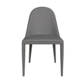 thumbnail image 6 of LeisureMod Seville Modern Dining Side Chair Armless, Leather, Metal Legs by  Grey, 6 of 10
